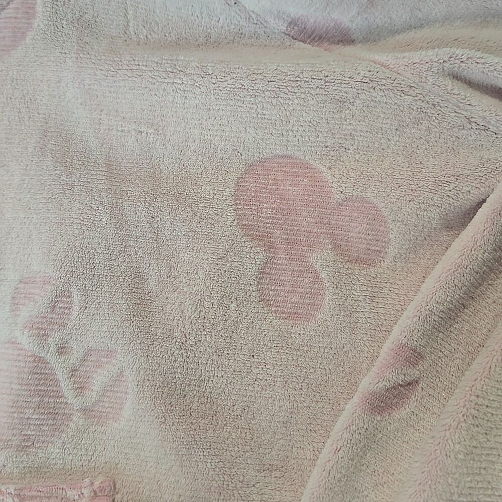 Womens Fleece Hoodie Disney Mickey Mouse Sweater Pink XL Oversized Comfy Cozy - Picture 3 of 7